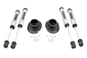 Ram 3500 Suspension Lift Kit - Rough Country - RR Leaf 2.5 Inch Leveling Kit | V2 Shock Absorbers - '13-'23